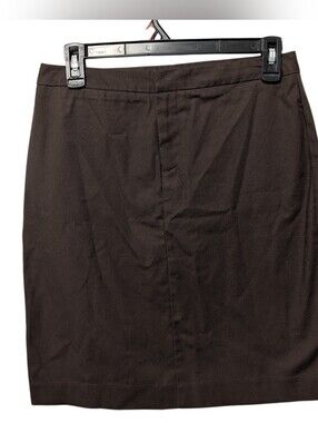 Gap Khakis Womens 2 Chocolate Brown Uniform Knee Length Twill Skirt Academia Y2K